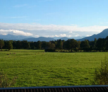 Blick vom Südbalkon ins Karwendelgebirge