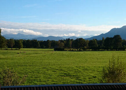 Blick vom Südbalkon ins Karwendelgebirge Blick vom Südbalkon ins Karwendelgebirge