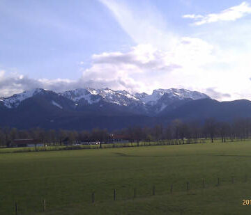 Herrlich freier Blick aufs Brauneck Skigebiet Lenggries