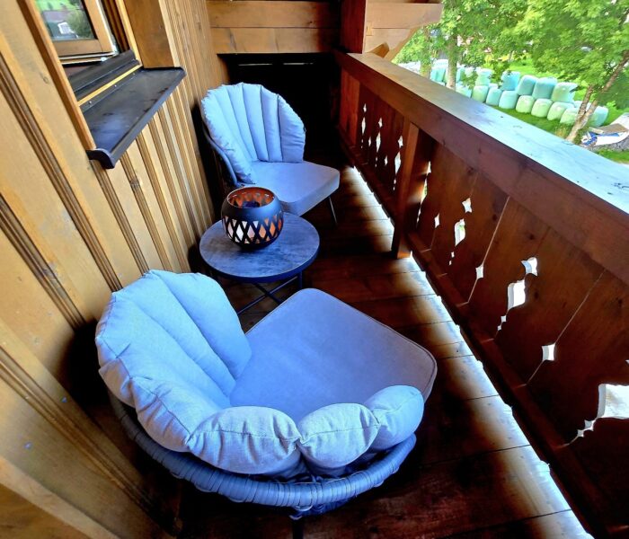 Balkon mit Sitzecke
