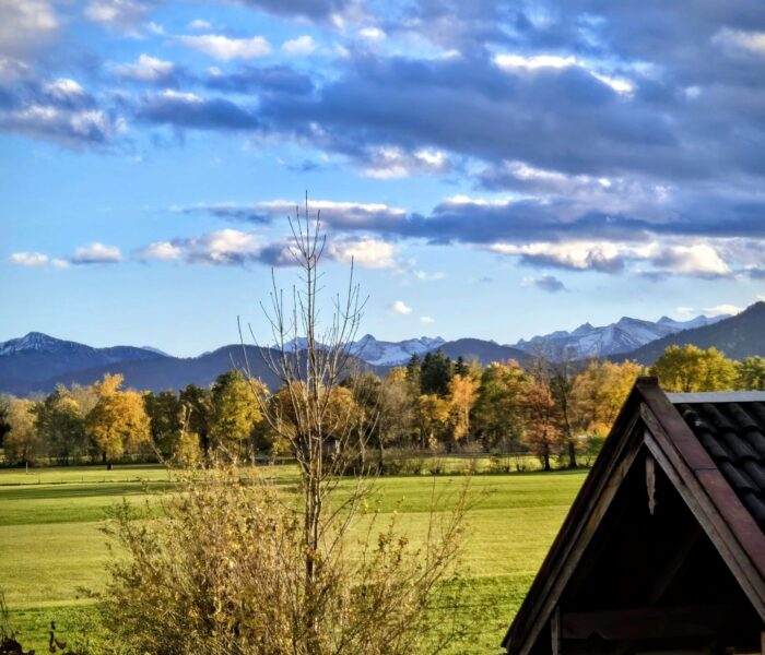 Großer Balkon - Blick ins Karwendel